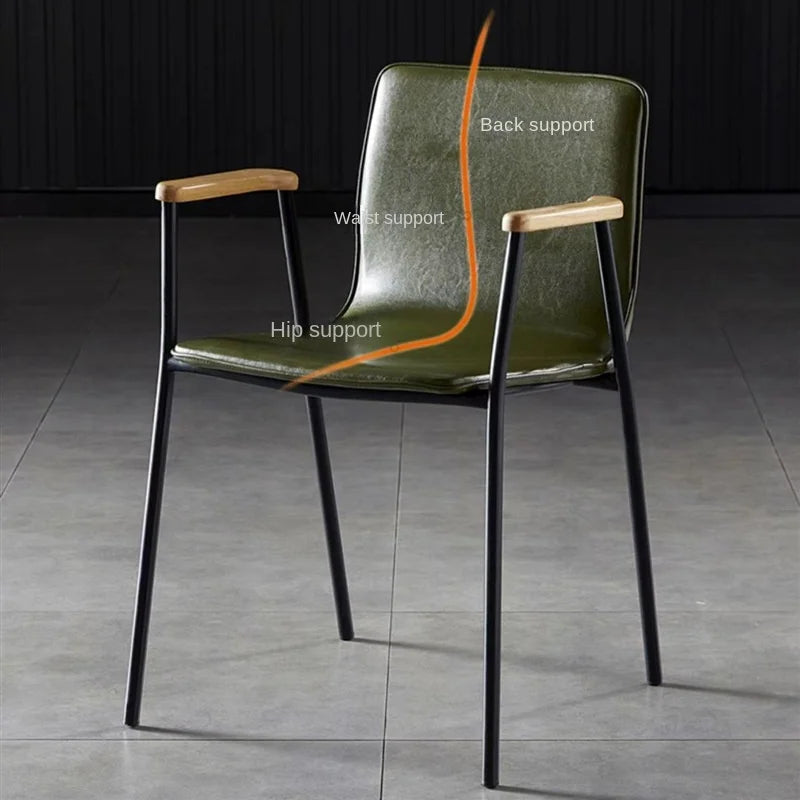 SkandiShop Leather Dining Chairs